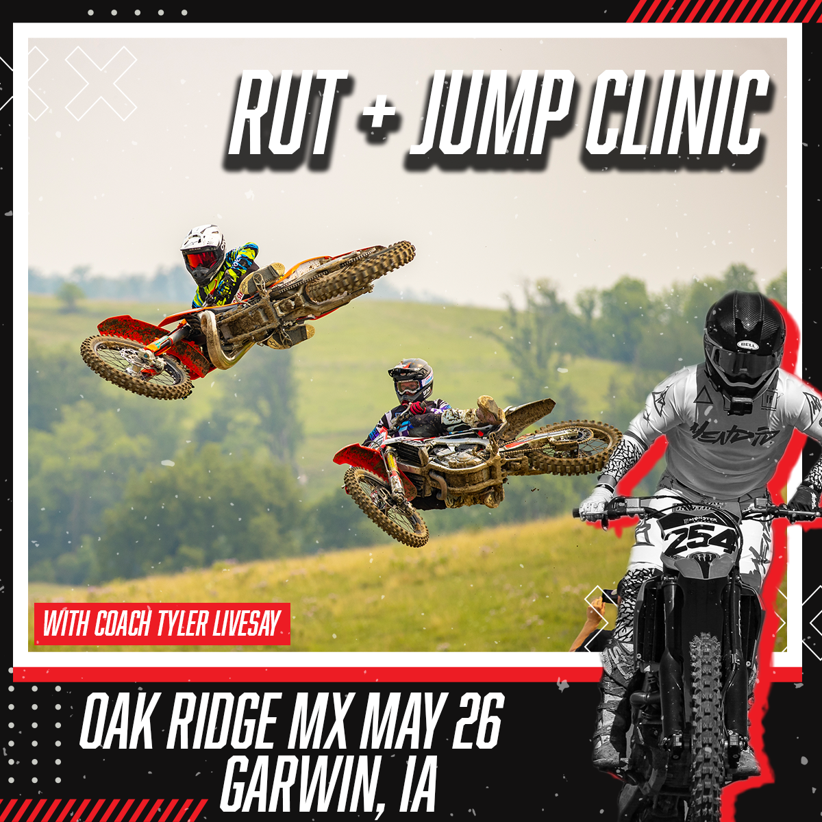Oak Ridge MX | Garwin, IA | May 26 (Rut + Jump Clinic)